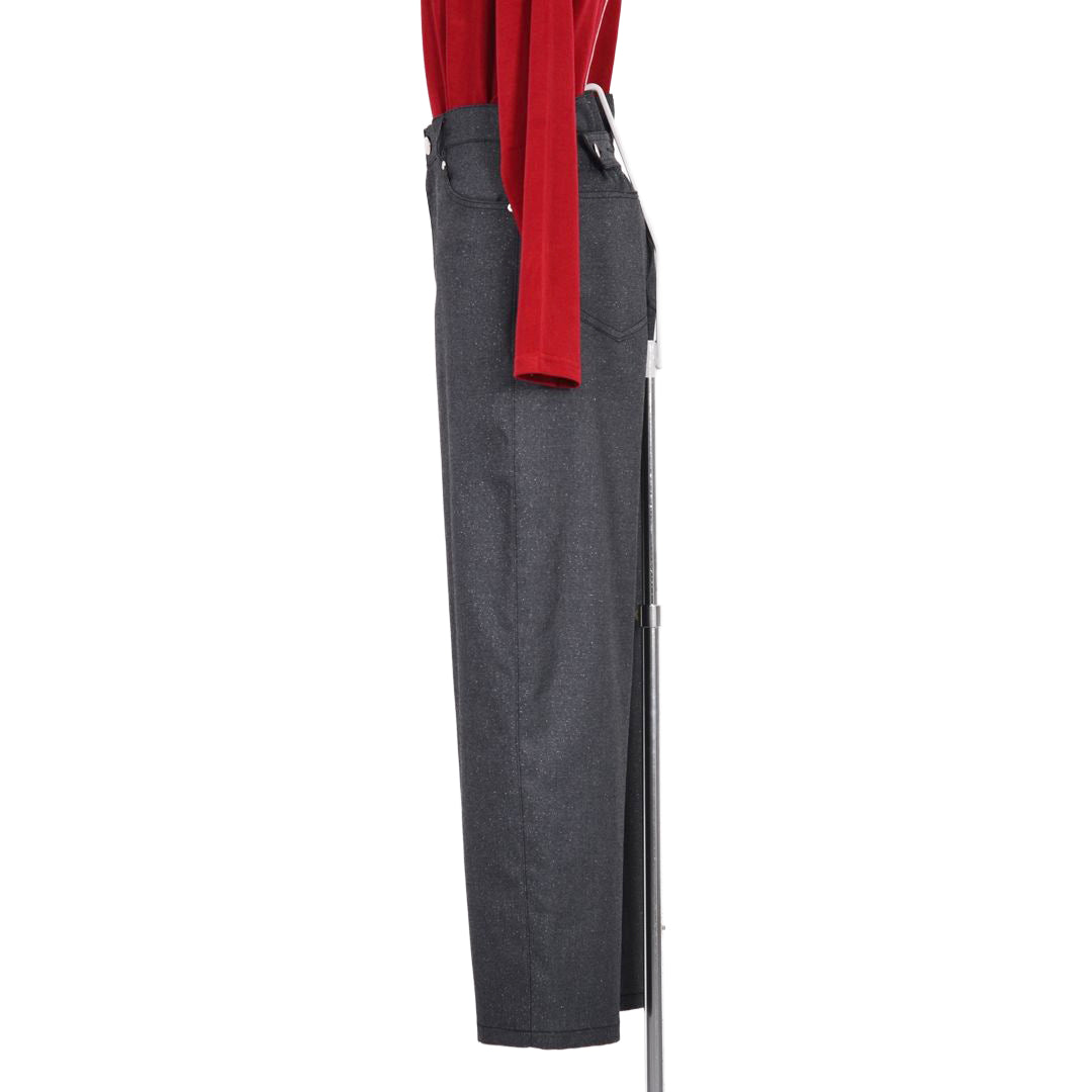 煌めきストレッチツイル　タックパンツ　B DONNA　6066801