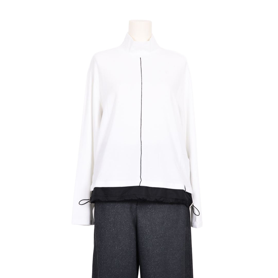 異素材切替　ハイネックカットソー　B DONNA　6062952