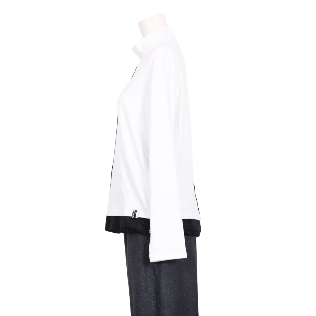 異素材切替　ハイネックカットソー　B DONNA　6062952