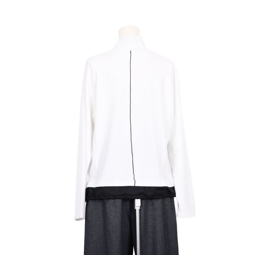 異素材切替　ハイネックカットソー　B DONNA　6062952