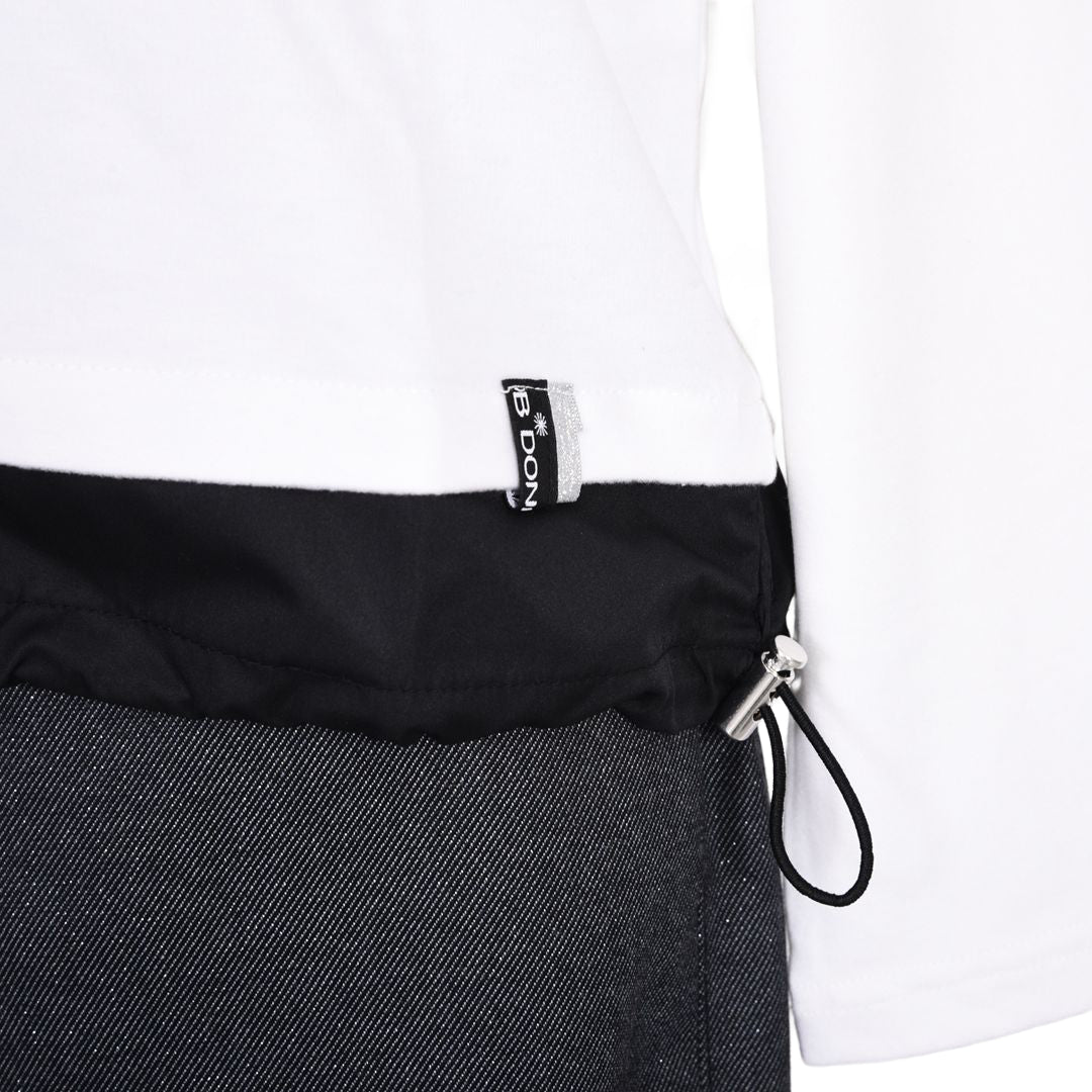 異素材切替　ハイネックカットソー　B DONNA　6062952