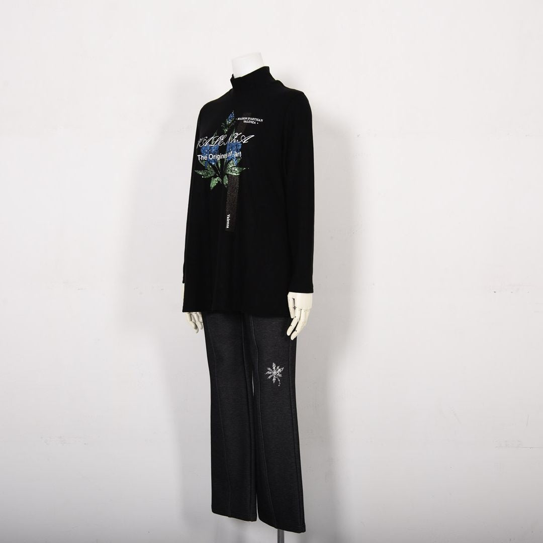 【保温】【吸湿発熱】プレミアウォーム ハイネックカットソー　VALENZA　5152700