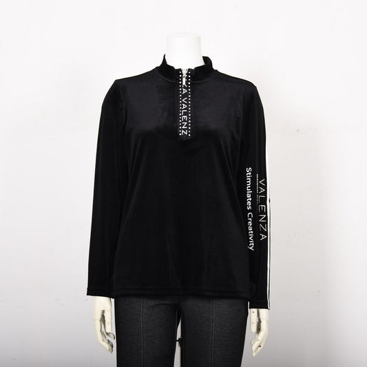 【セットアップ◎】ストライプベロア カットソー　VALENZA home　5352402