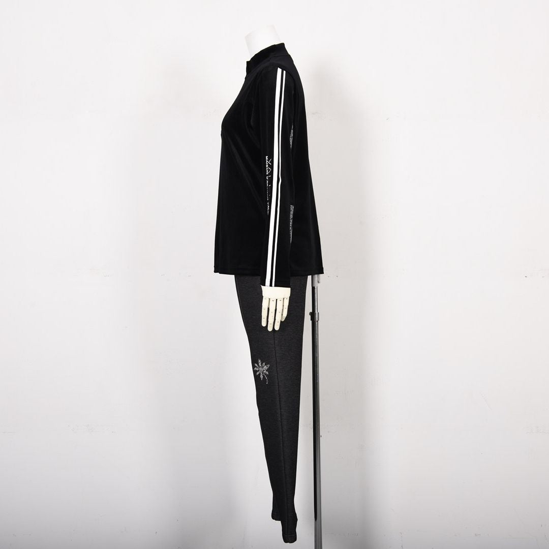 【セットアップ◎】ストライプベロア カットソー　VALENZA home　5352402