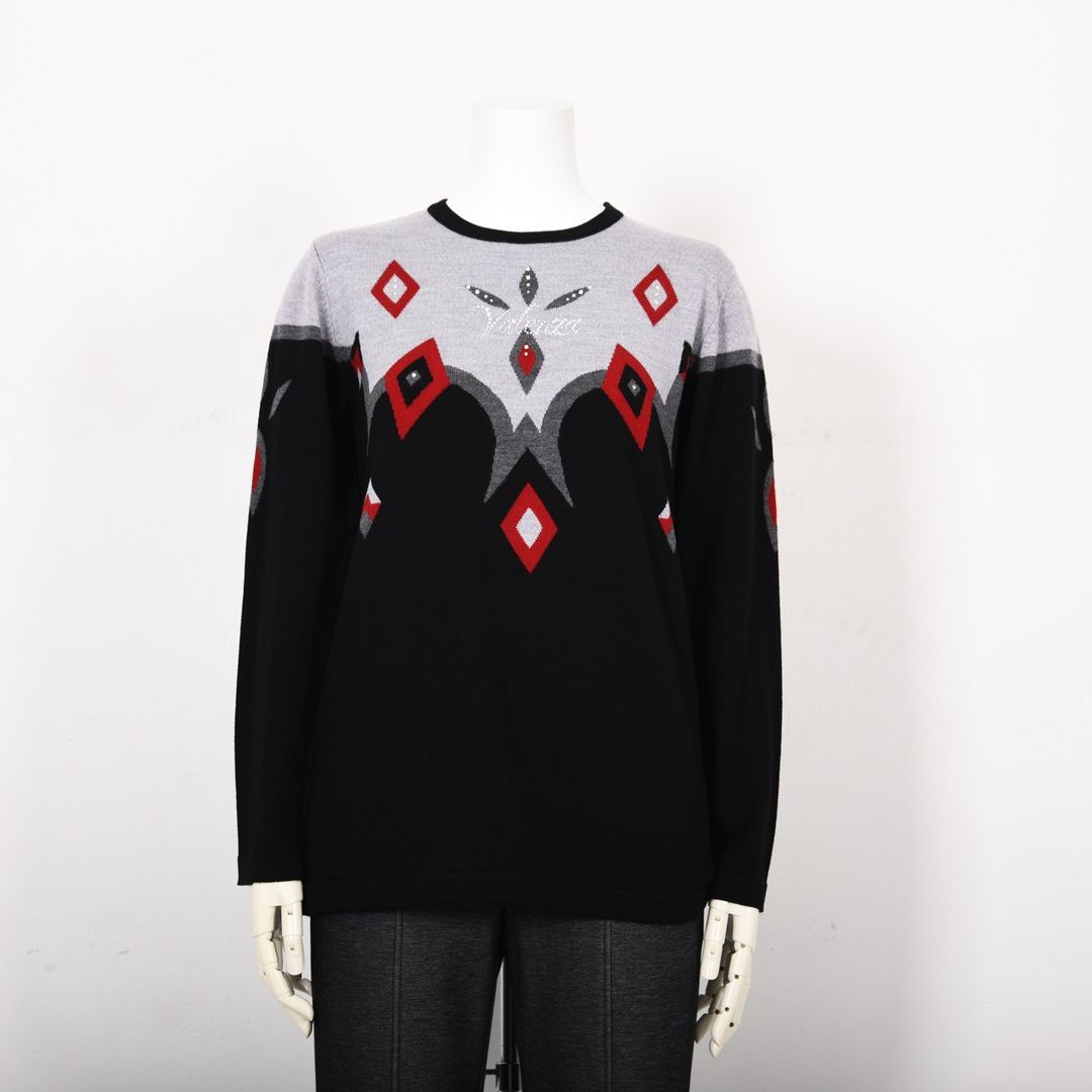 クルーネック　ハイゲージニット　VALENZA　5153608