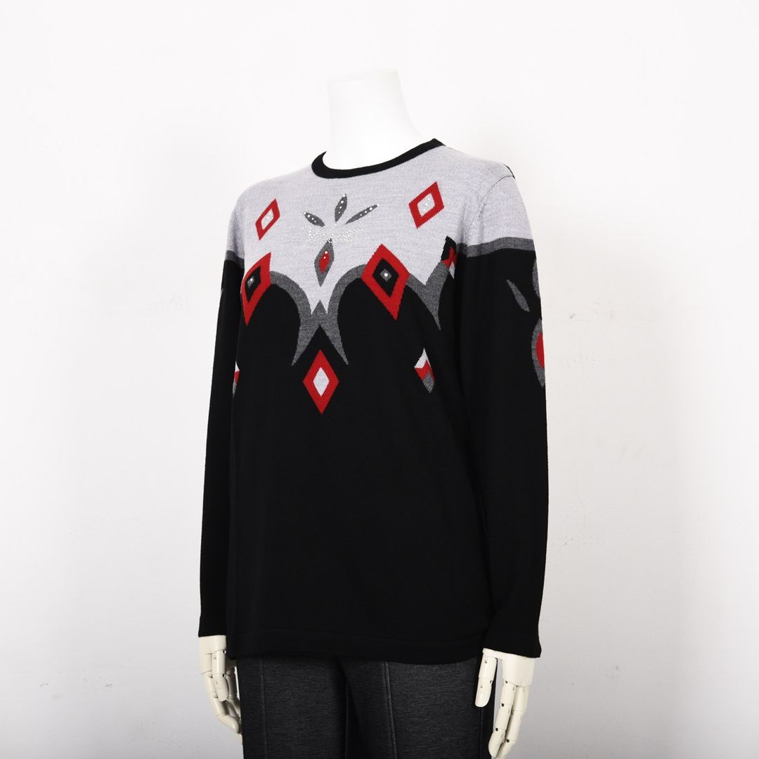 クルーネック　ハイゲージニット　VALENZA　5153608