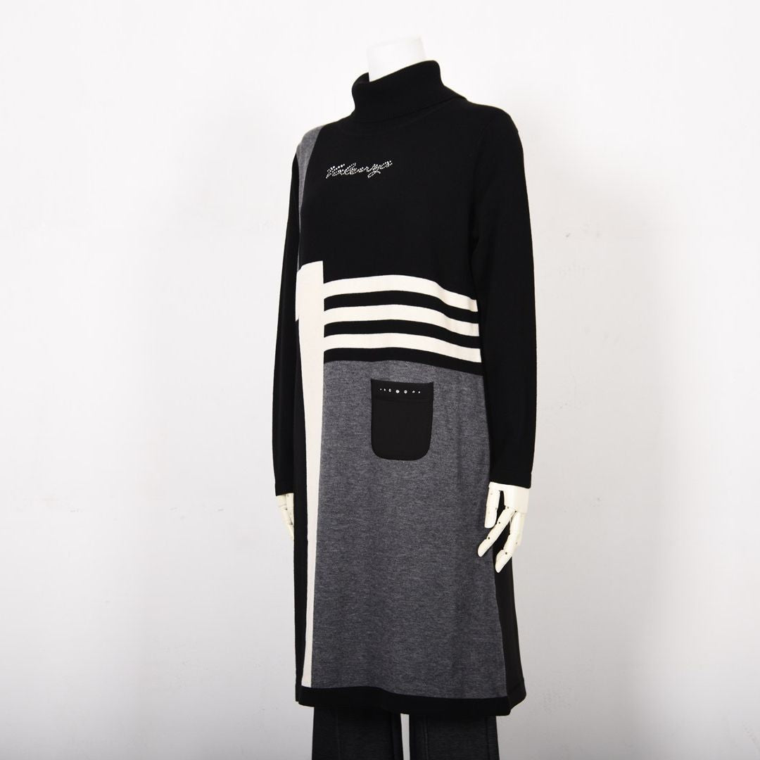 【アップデートして登場♡】ダンボールニット ハイネックワンピース　VALENZA　5153709