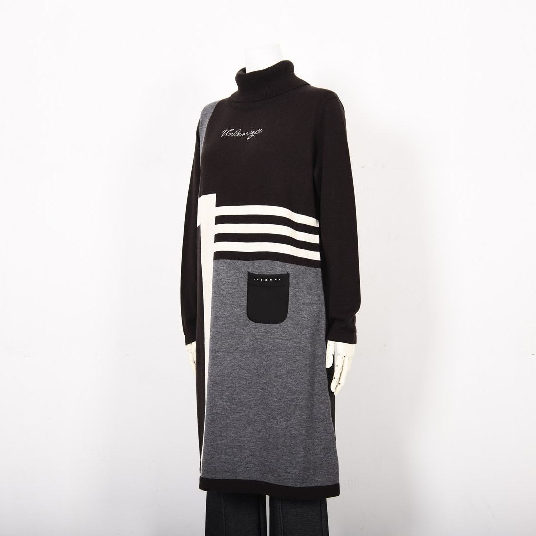 【アップデートして登場♡】ダンボールニット ハイネックワンピース　VALENZA　5153709