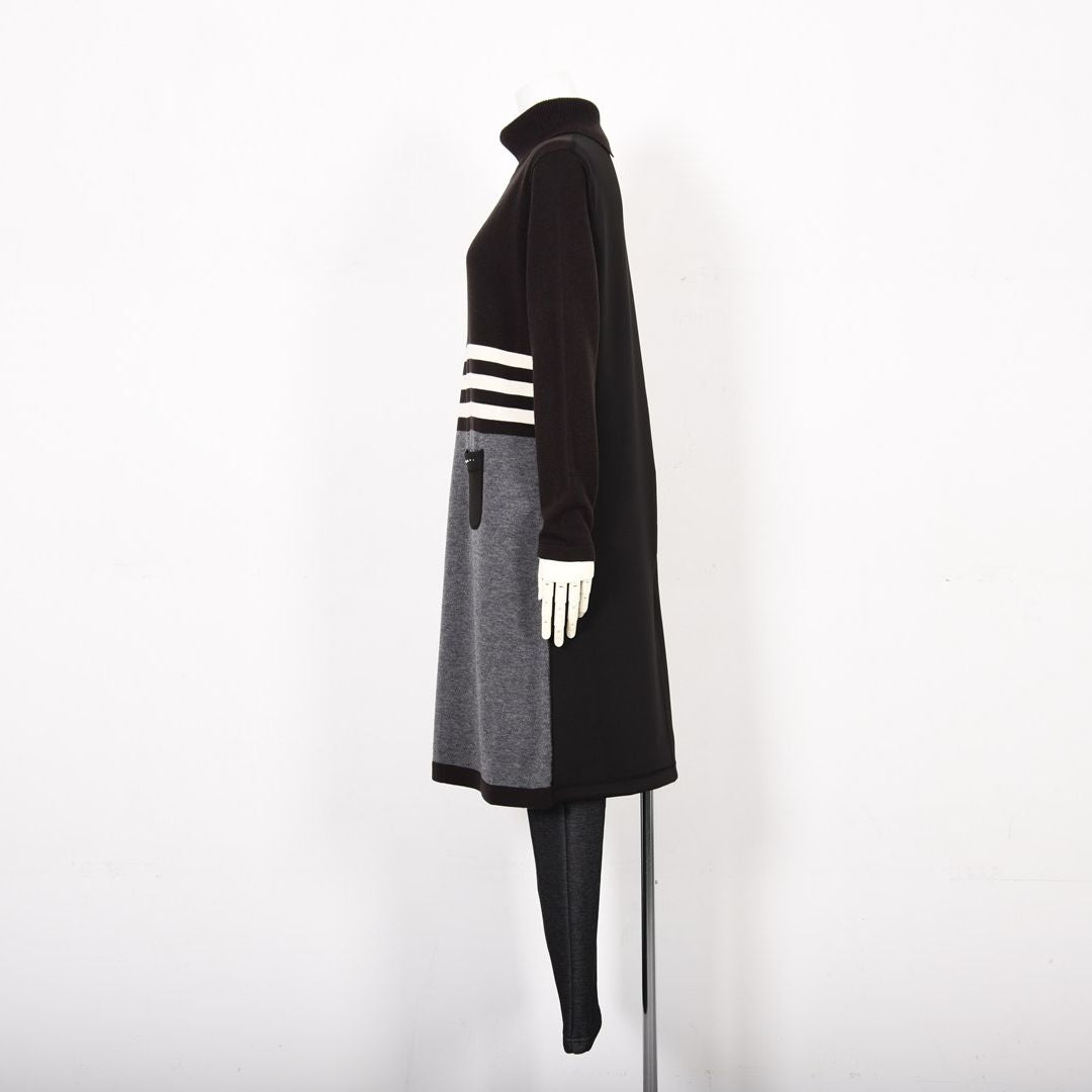 【Lサイズ】【アップデートして登場♡】ダンボールニット ハイネックワンピース　VALENZA　5553709