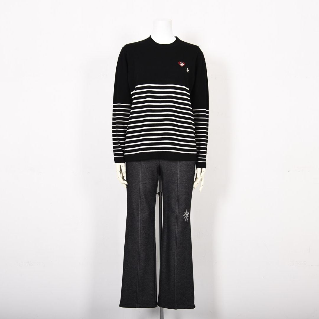 【Lサイズ】【VA heart♡】シンプル ボーダーニット　VALENZA　5553522