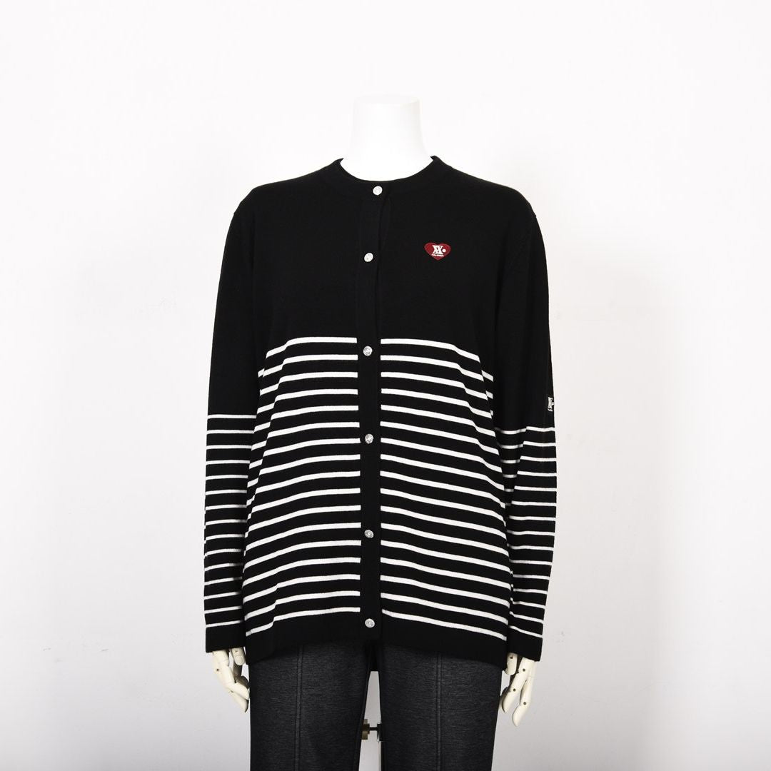 【ゆったり♪ 1サイズ下でもOK♡】シンプル ボーダーカーディガン　VALENZA　5153521