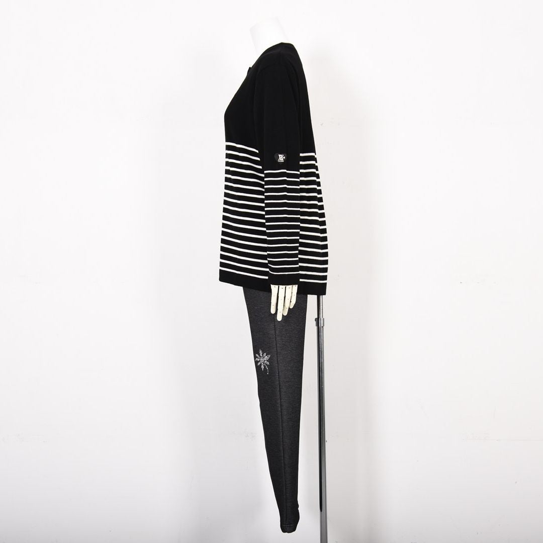 【ゆったり♪ 1サイズ下でもOK♡】シンプル ボーダーカーディガン　VALENZA　5153521