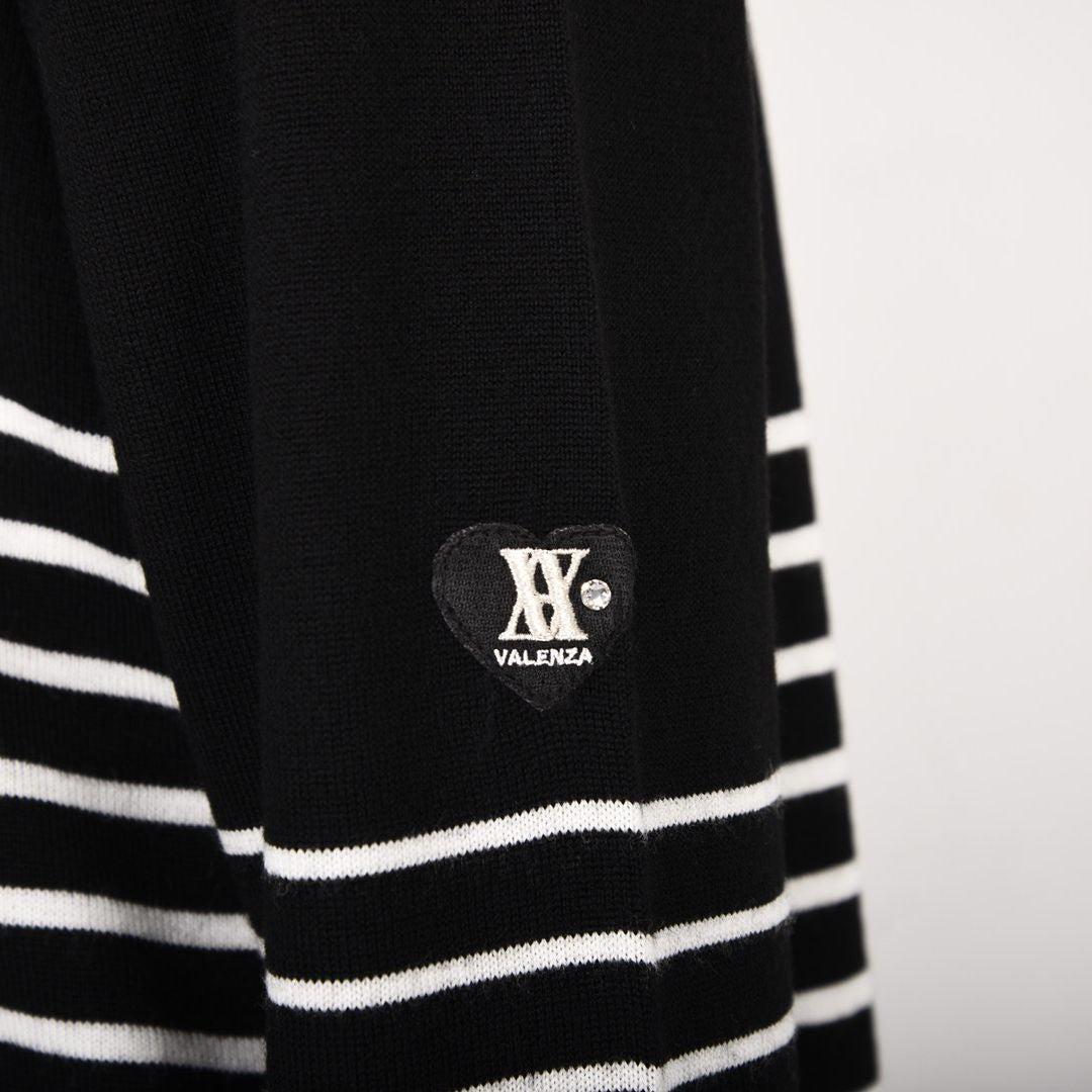 【Lサイズ】【ゆったり♪ 1サイズ下でもOK♡】シンプル ボーダーカーディガン　VALENZA　5553521