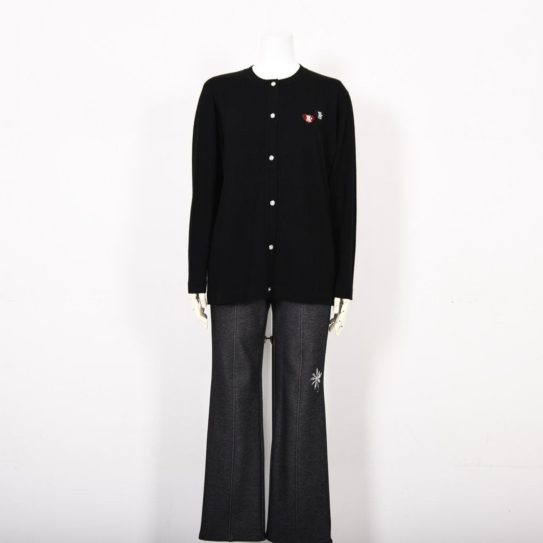 【ゆったり♪ 1サイズ下でもOK♡】シンプル ニットカーディガン　VALENZA　5153520