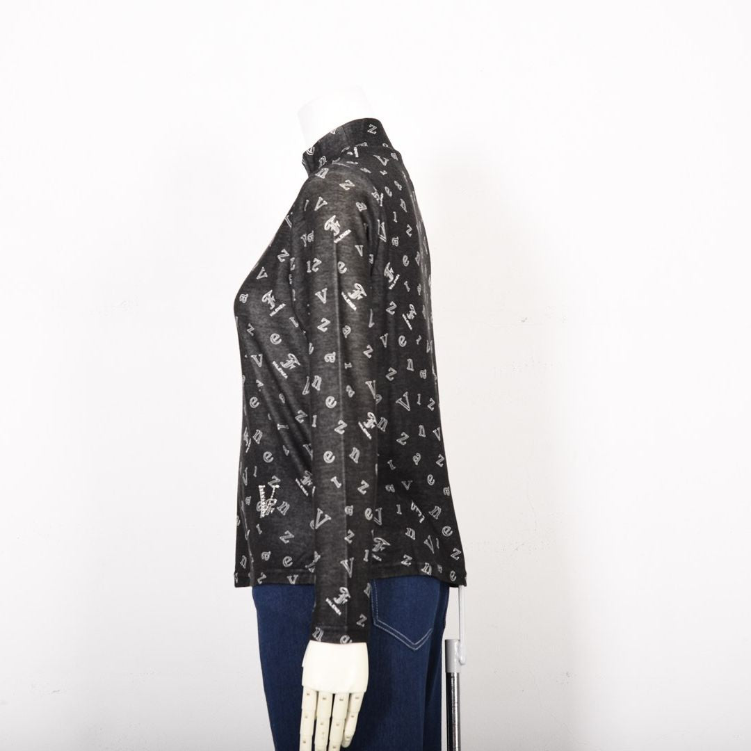 【ECO】ロゴプリント ハイネックカットソー　VALENZA F 5252300