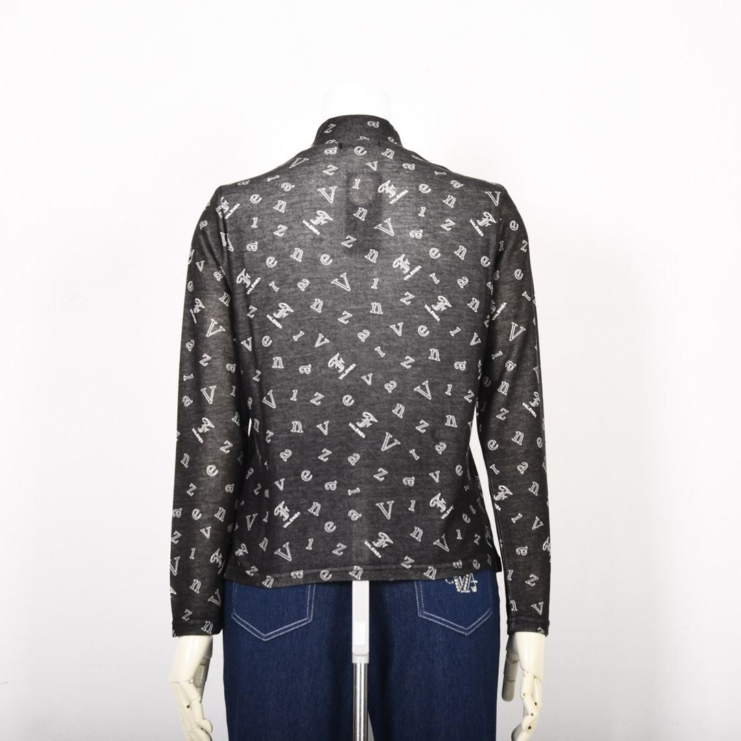 【ECO】ロゴプリント ハイネックカットソー　VALENZA F 5252300