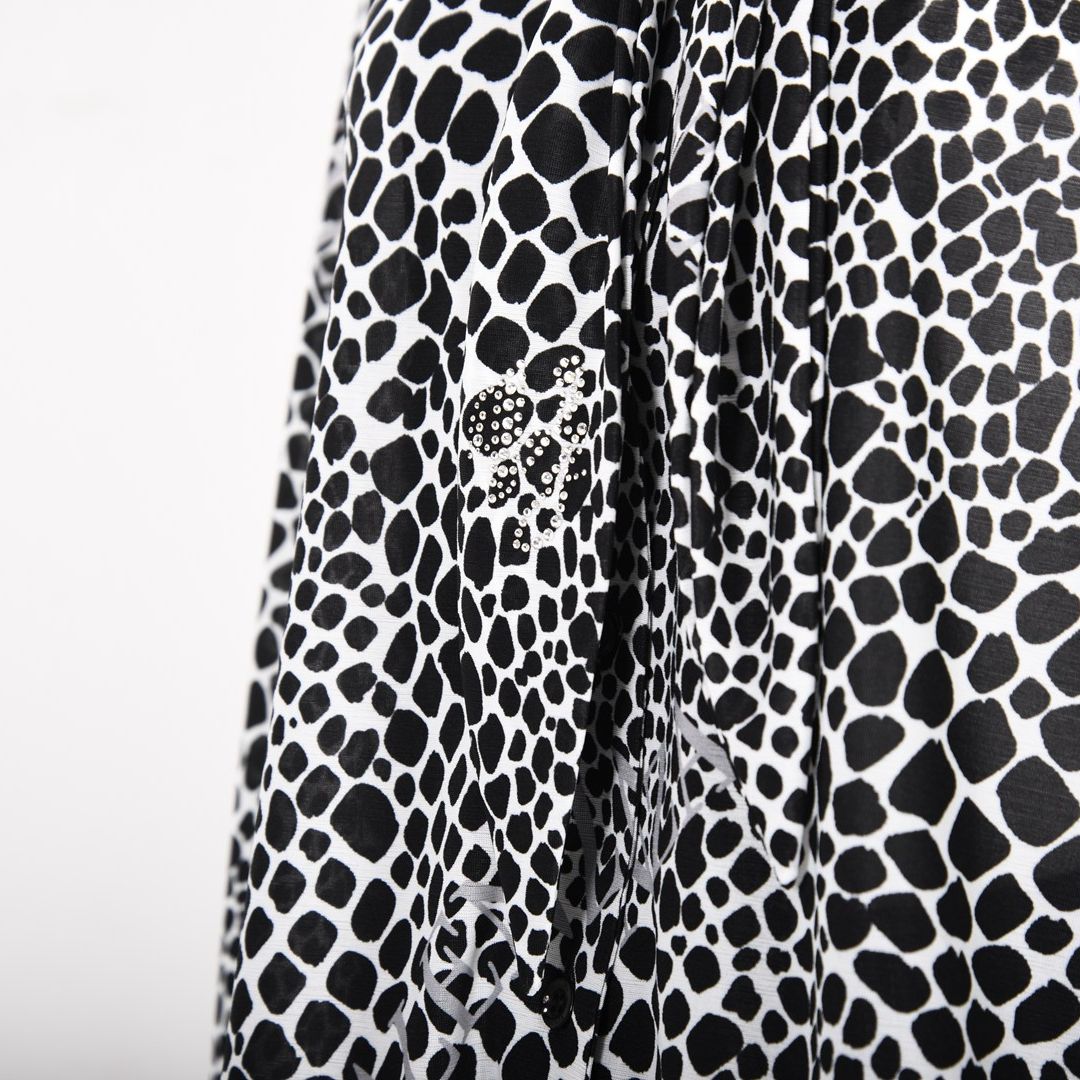 アニマル柄プリント リボンタイ ブラウス　VALENZA　5151602