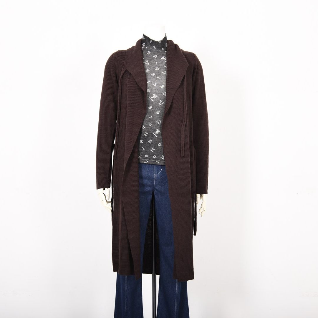 ロングニット　ガウンカーディガン　VALENZA　5153609