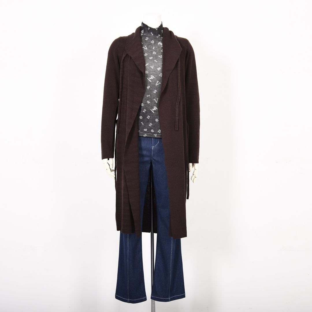 ロングニット　ガウンカーディガン　VALENZA　5153609