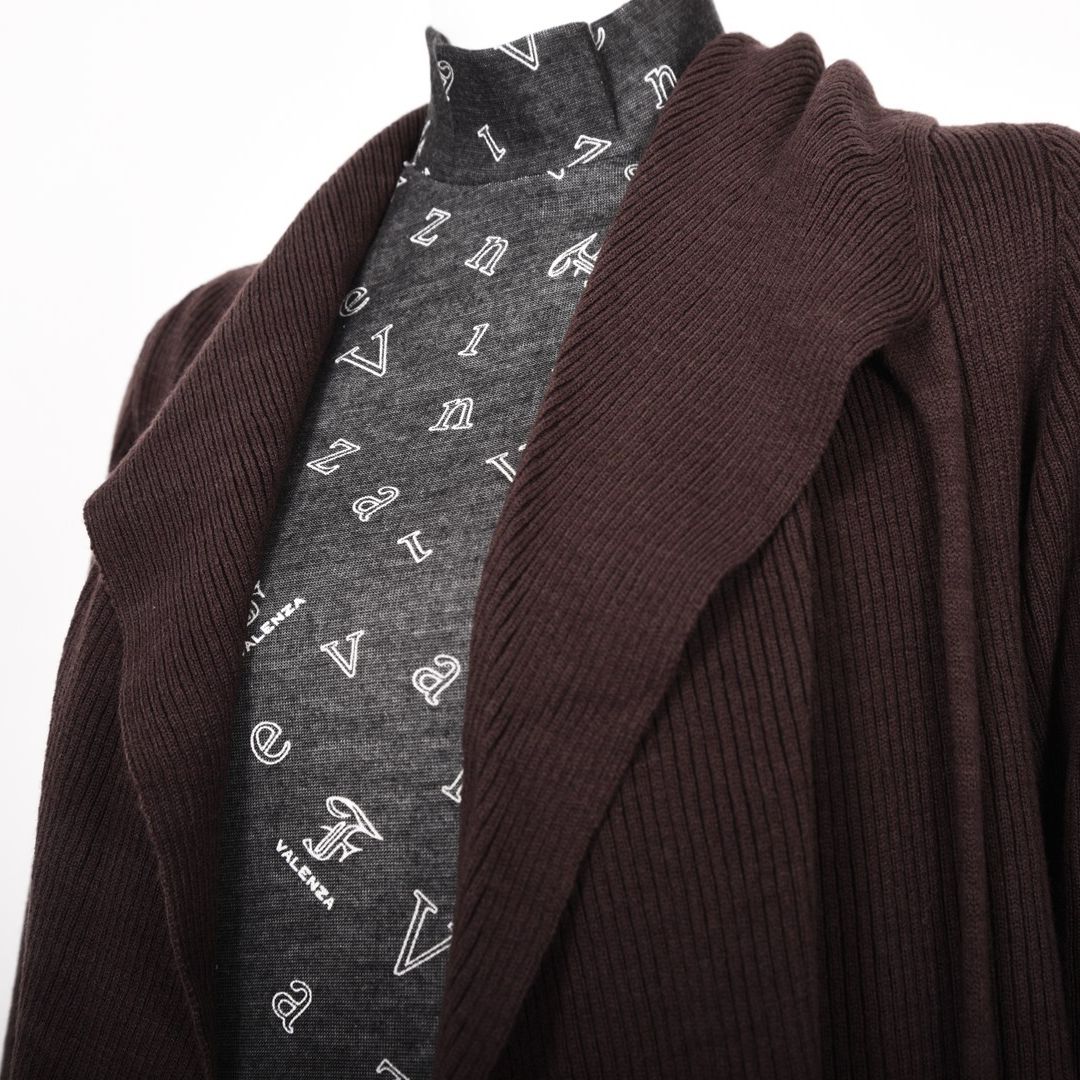 ロングニット　ガウンカーディガン　VALENZA　5153609