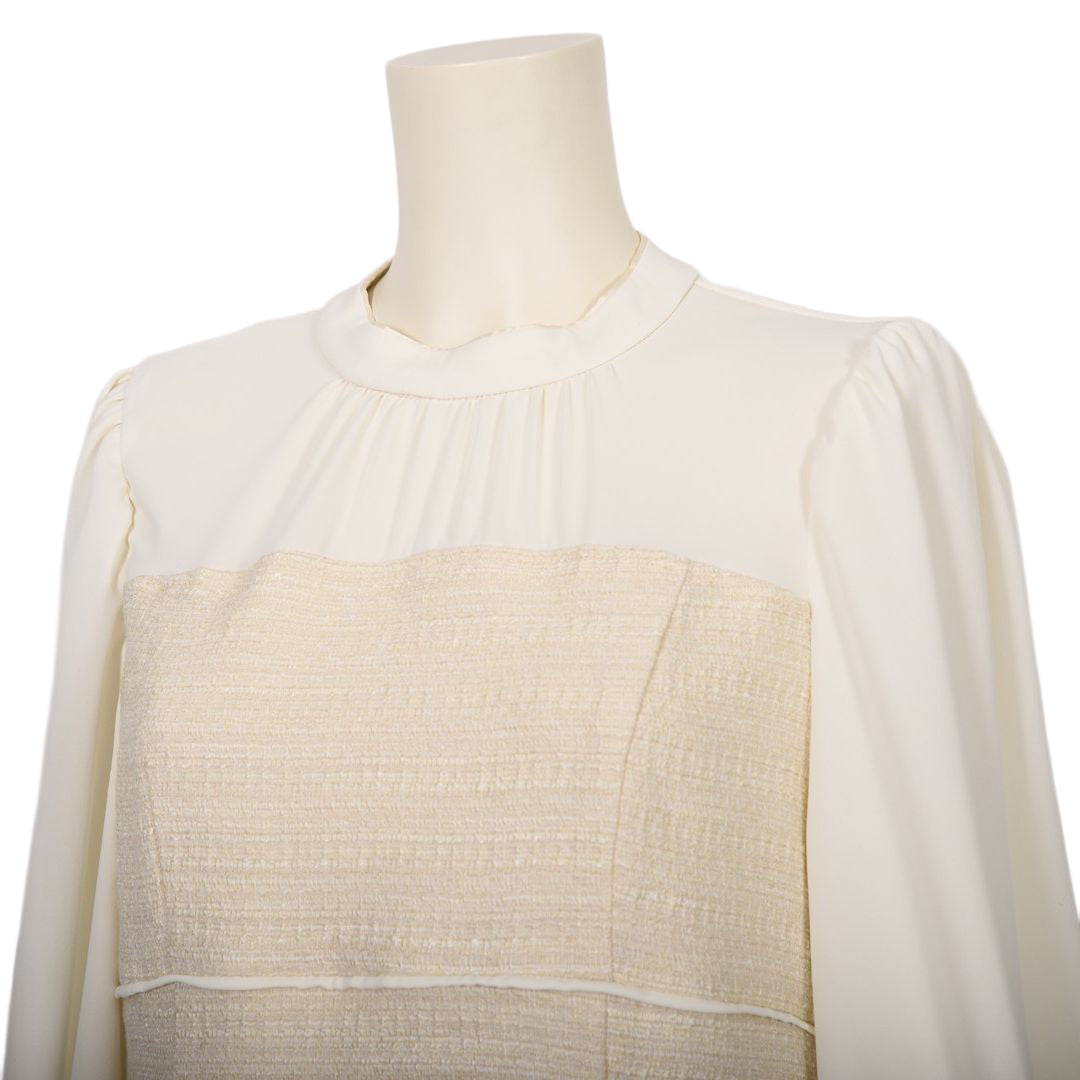 異素材ドッキング　カラーツイードワンピース　Dear Princess　3059306