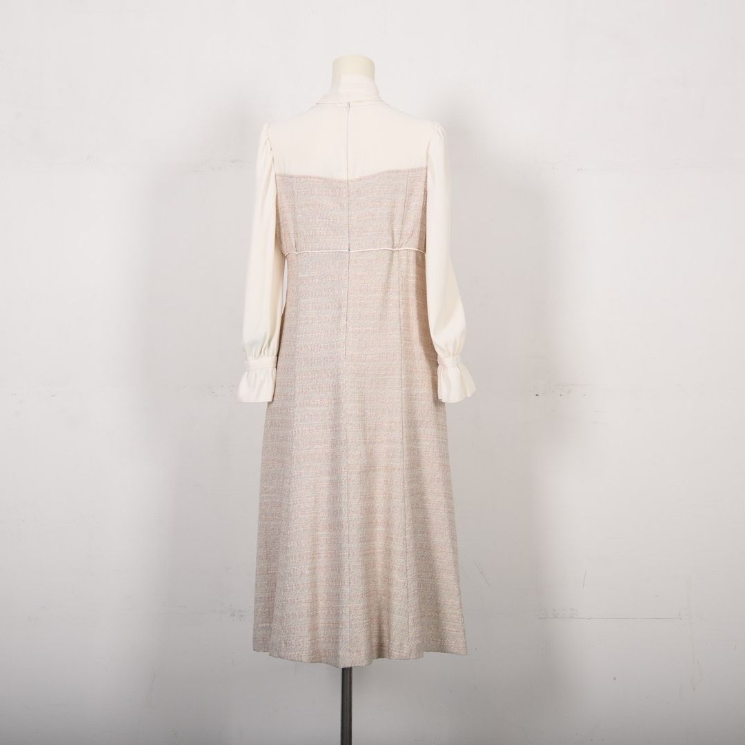 異素材ドッキング　カラーツイードワンピース　Dear Princess　3059306