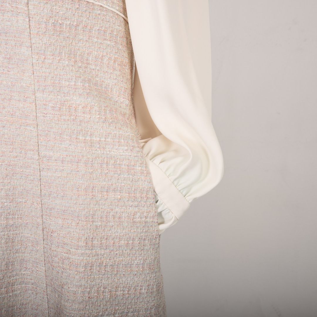 異素材ドッキング　カラーツイードワンピース　Dear Princess　3059306