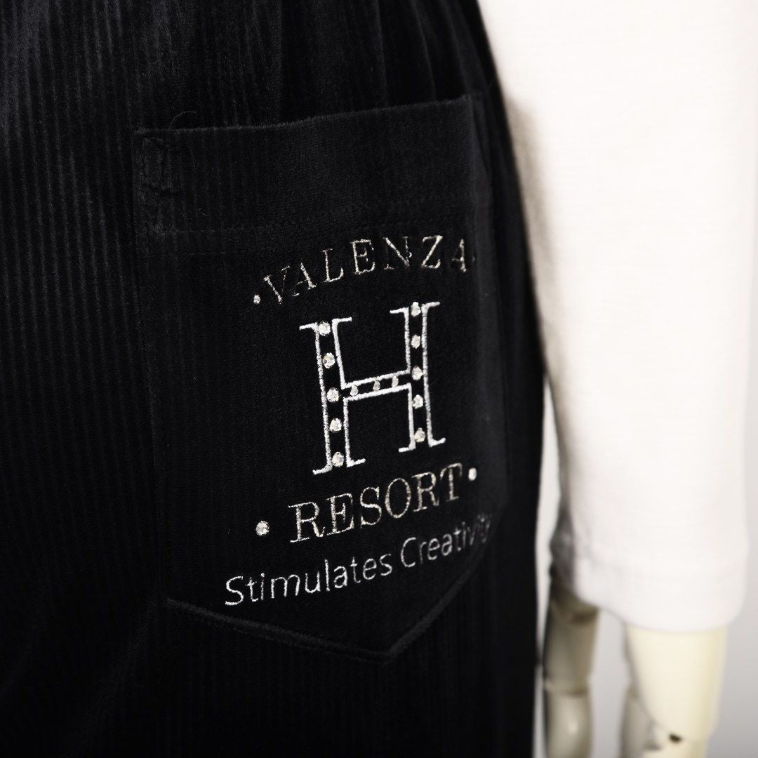 【セットアップ◎】ストライプベロア パンツ　VALENZA home　5356400