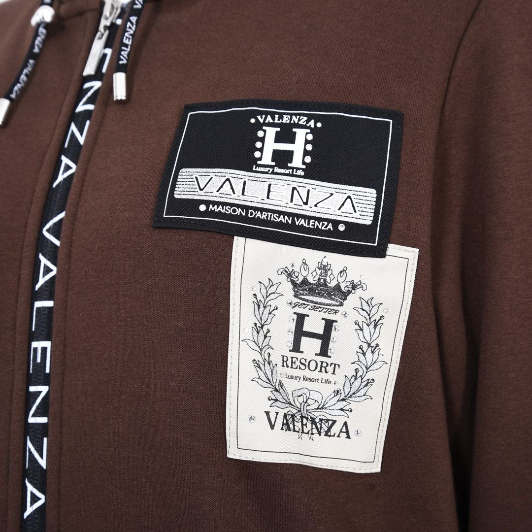 【オリジナルファスナー】裏シャギー パーカー　VALENZA home　5357400