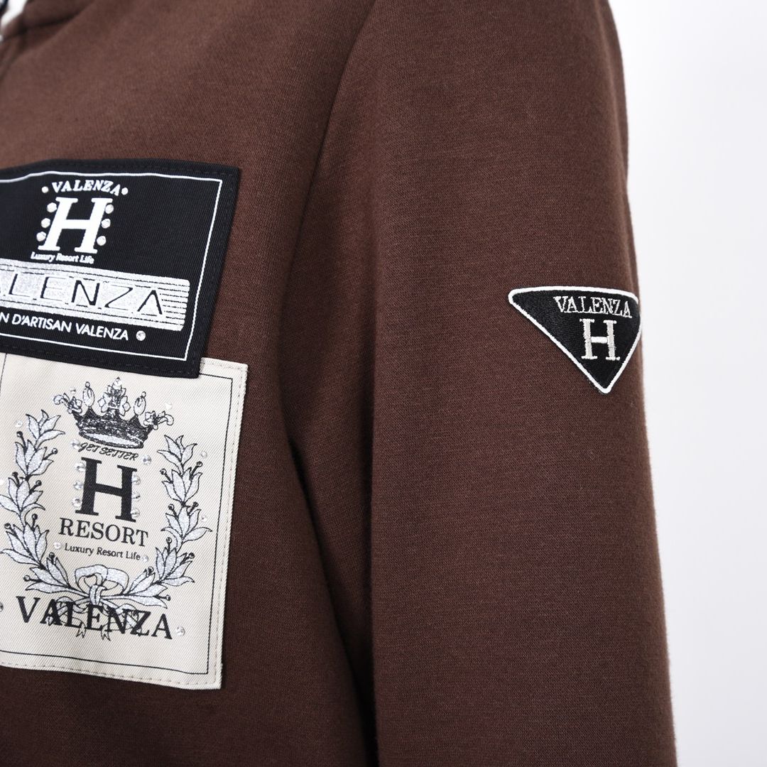 【オリジナルファスナー】裏シャギー パーカー　VALENZA home　5357400