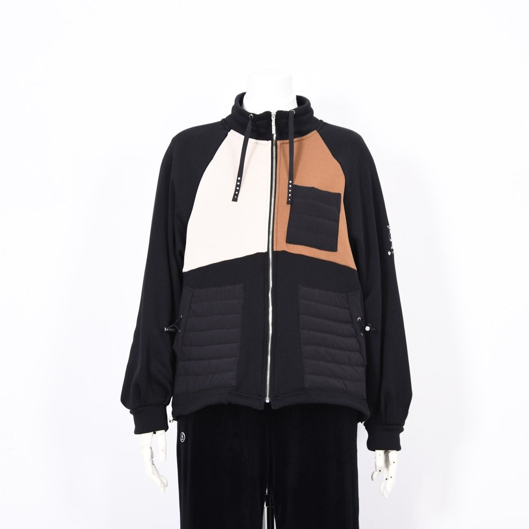 【Lサイズ】【異素材使い】BOMBER HEAT フルジップ ブルゾン　VALENZA　5552709