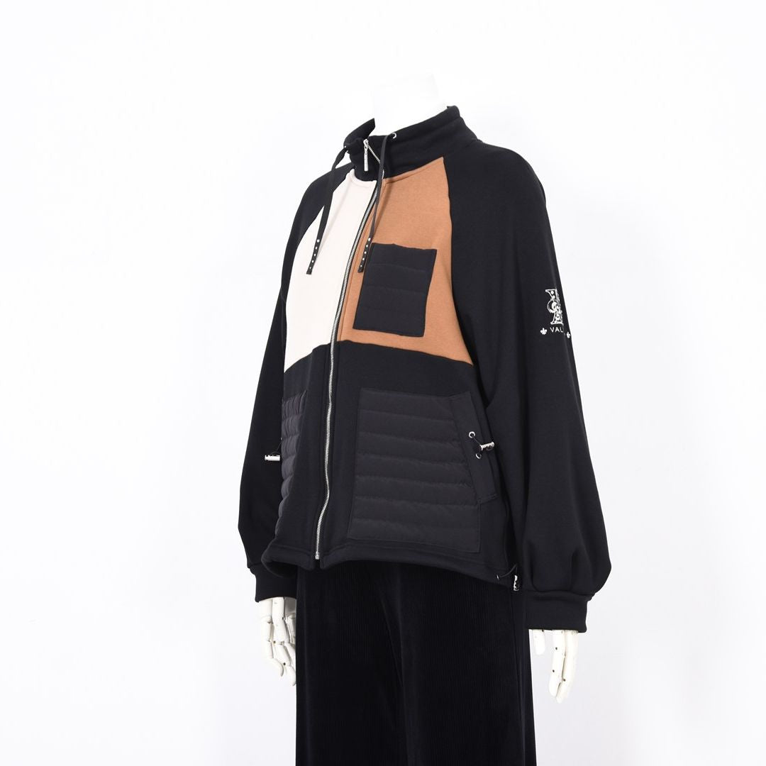 【Lサイズ】【異素材使い】BOMBER HEAT フルジップ ブルゾン　VALENZA　5552709