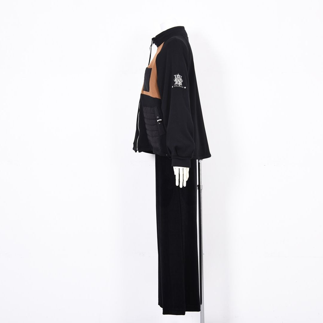 【Lサイズ】【異素材使い】BOMBER HEAT フルジップ ブルゾン　VALENZA　5552709