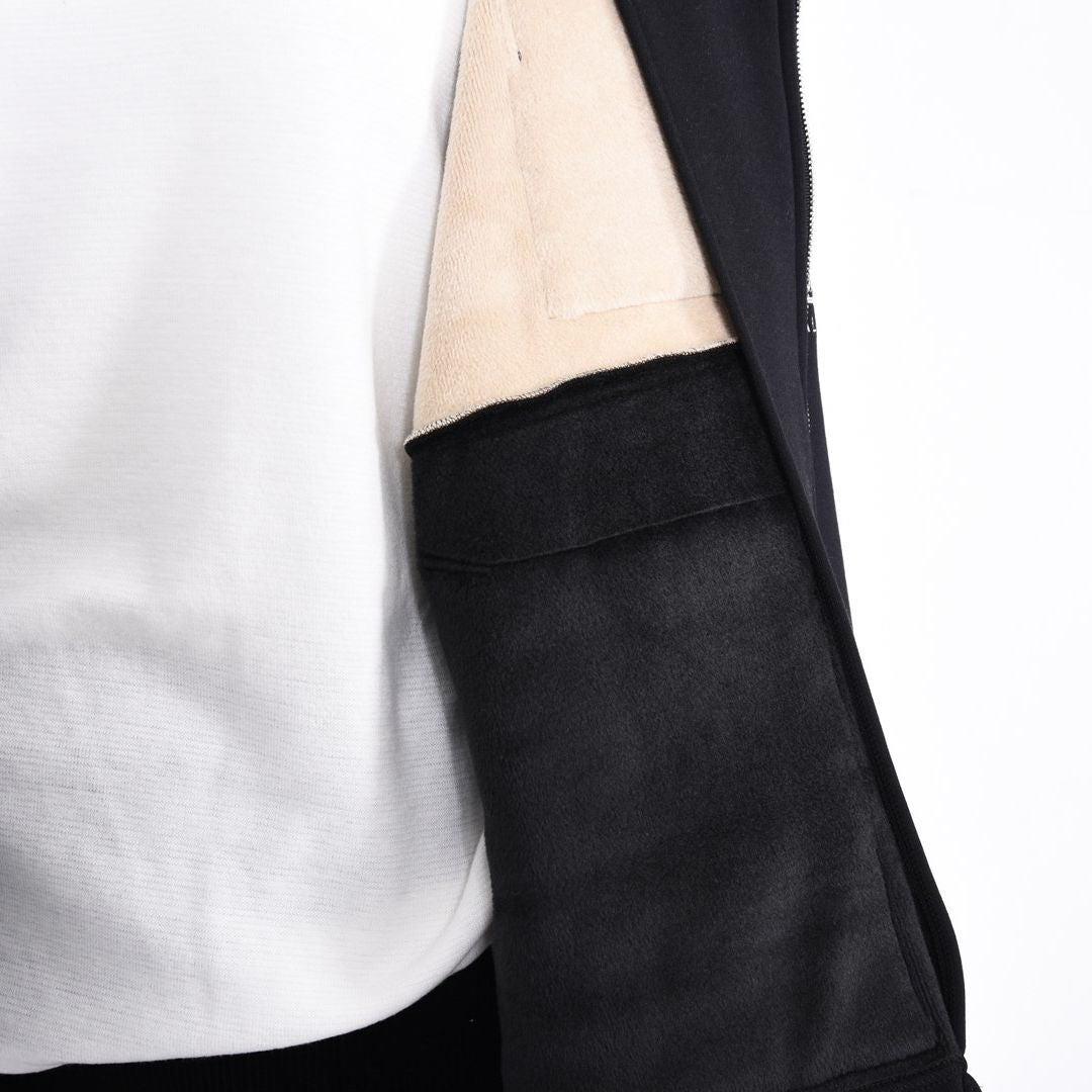 【Lサイズ】【異素材使い】BOMBER HEAT フルジップ ブルゾン　VALENZA　5552709