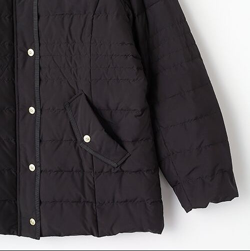 【Lサイズ】ノーカラー　ダウンジャケット　VALENZA　5557712