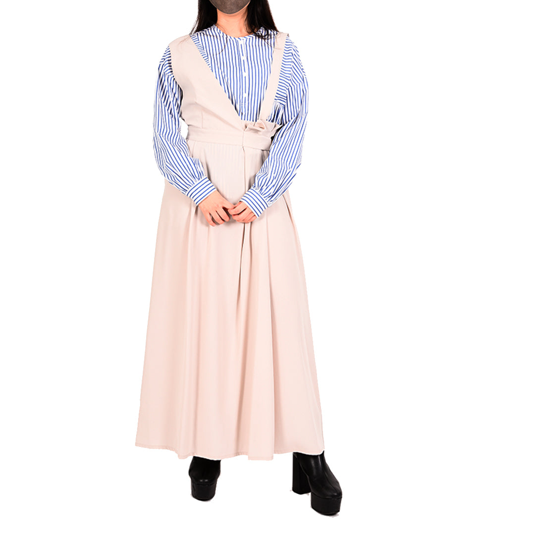 ノーカラーコットンブラウス　B DONNA 6541001