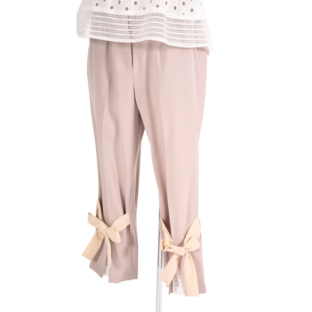 Million Tricot Hem Ribbon Slit Lace Pants Dear Princess