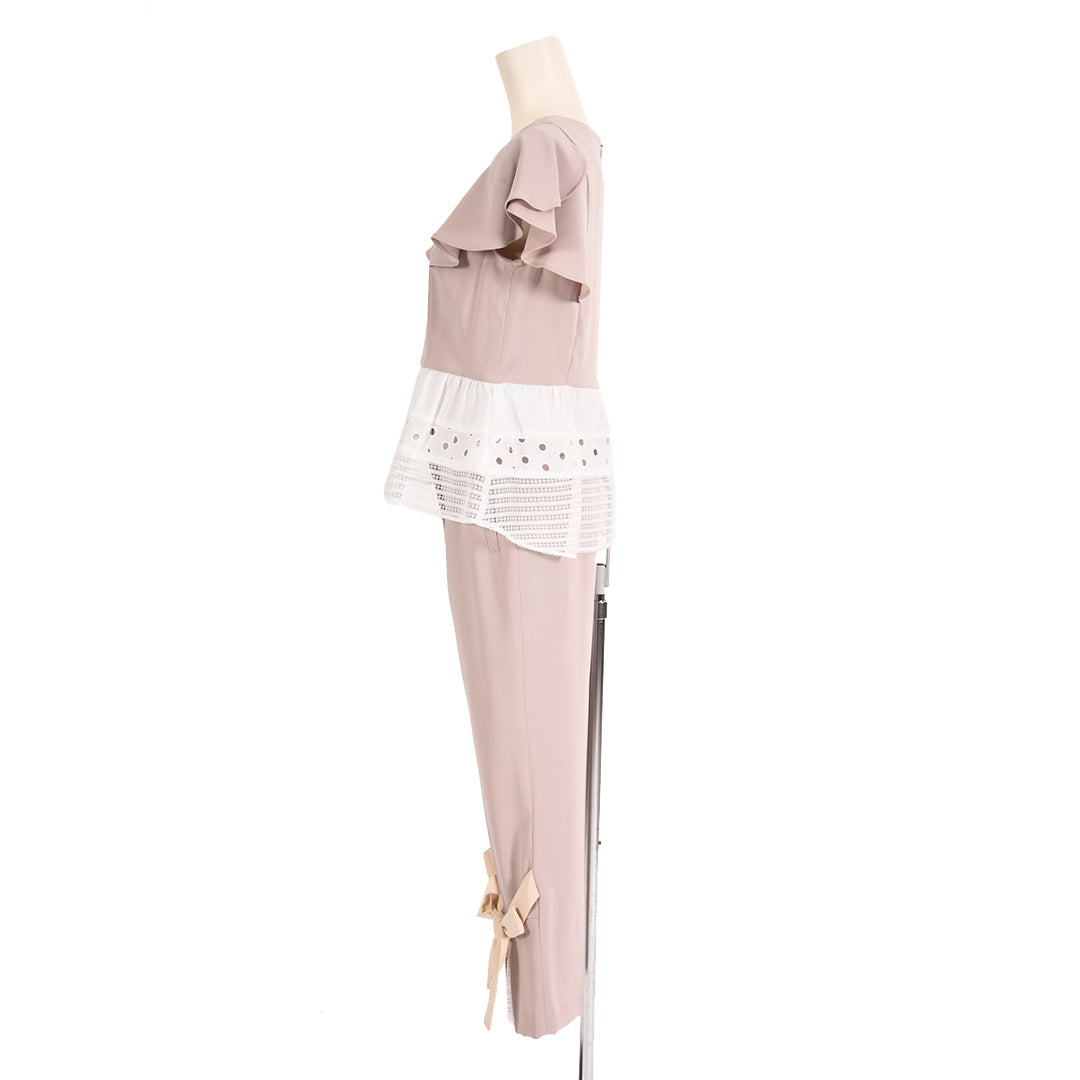 Million Tricot Hem Ribbon Slit Lace Pants Dear Princess