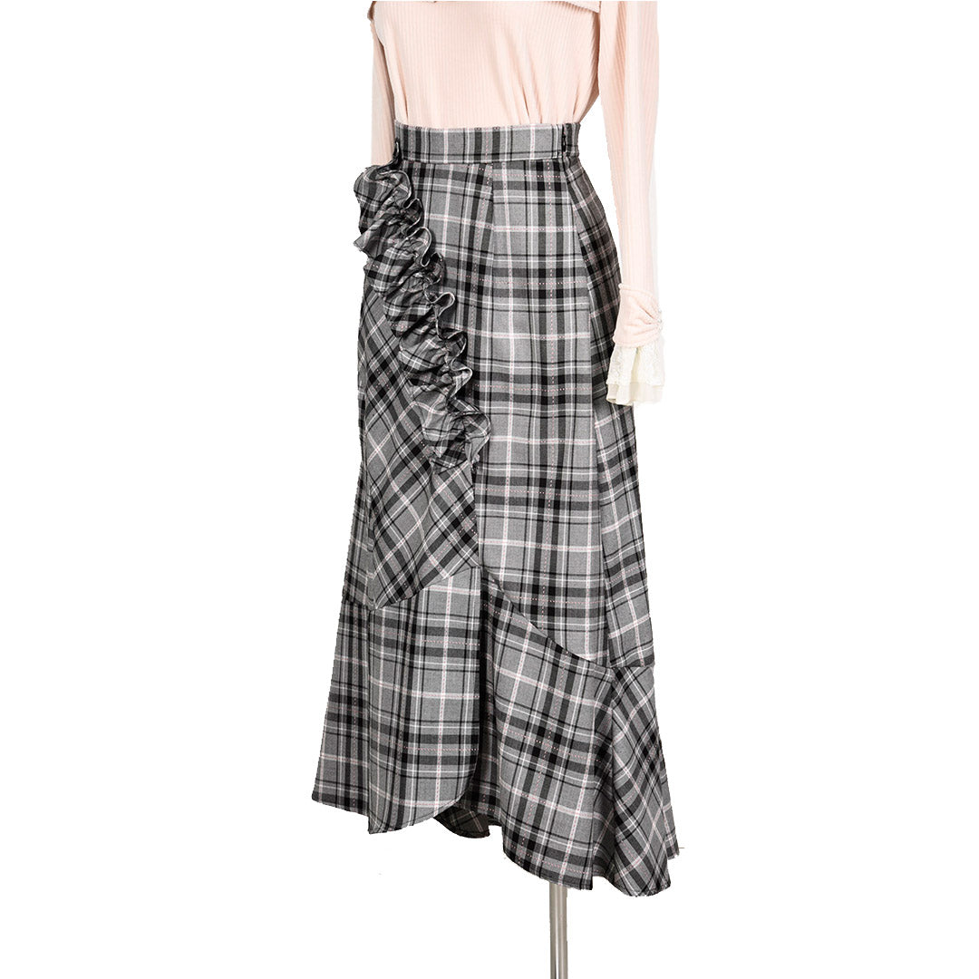 T/R Stitch Check Frill Skirt Dear Princess