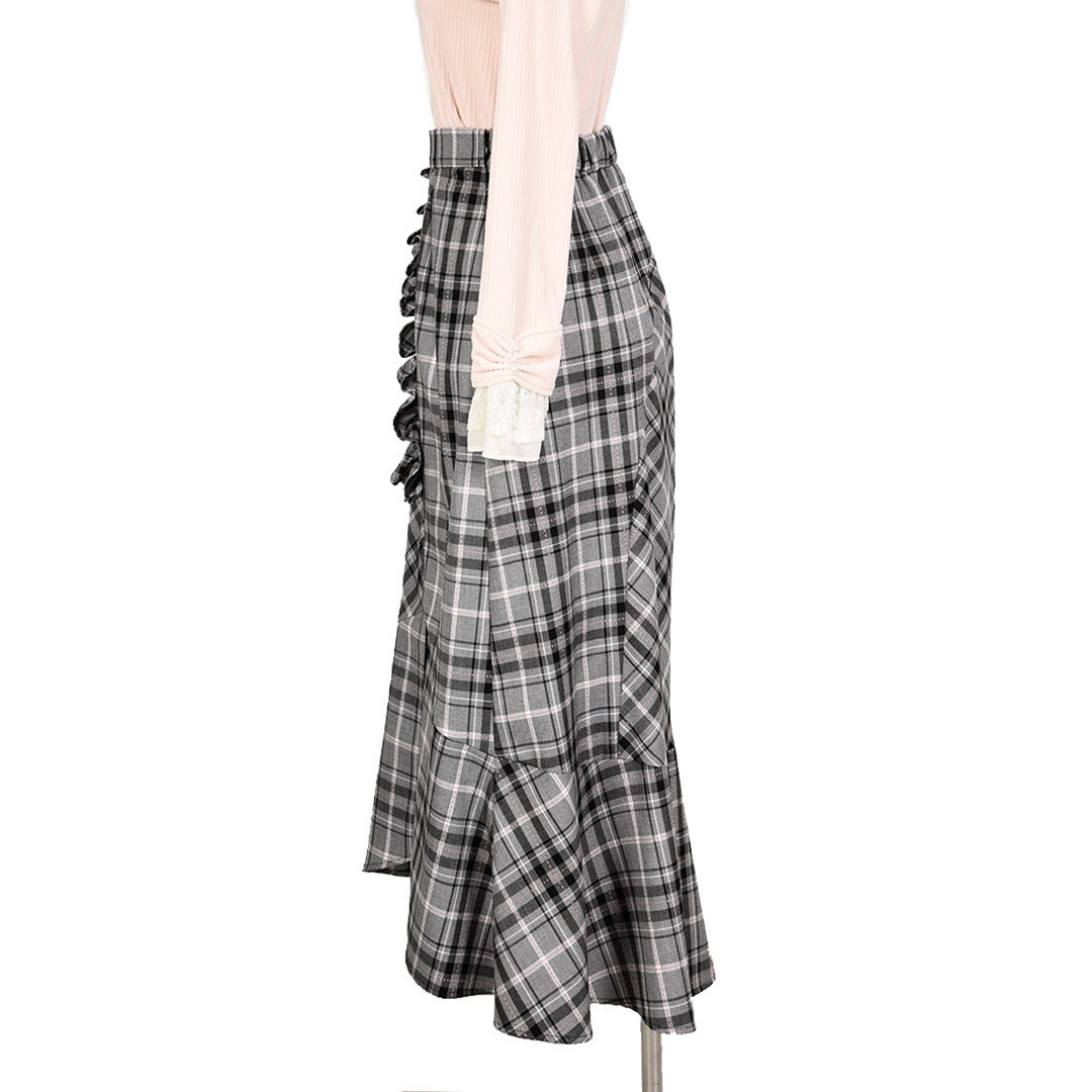 T/R Stitch Check Frill Skirt Dear Princess