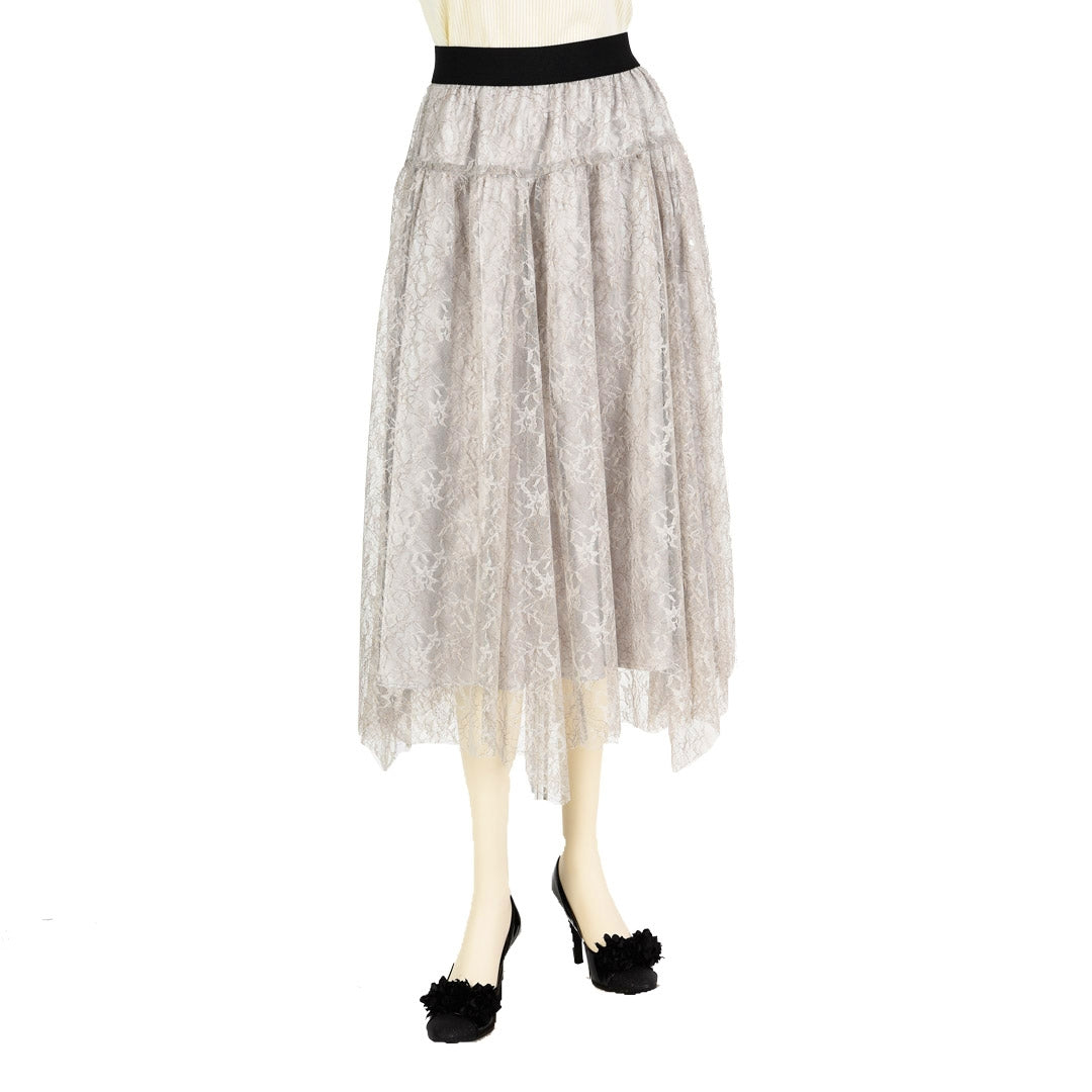 Russell Lace Irregular Hem Skirt Dear Princess