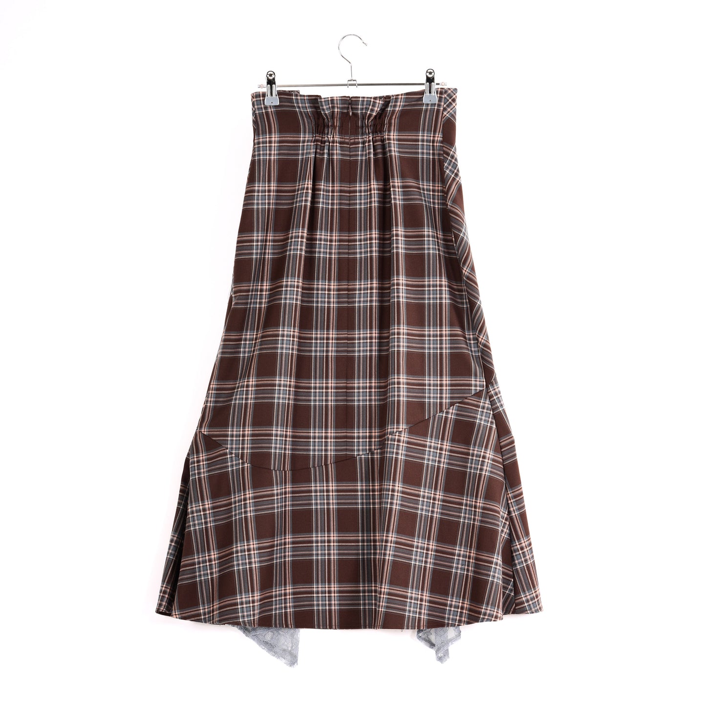 T/R Tartan Check Lace-up Mermaid Skirt Dear Princess