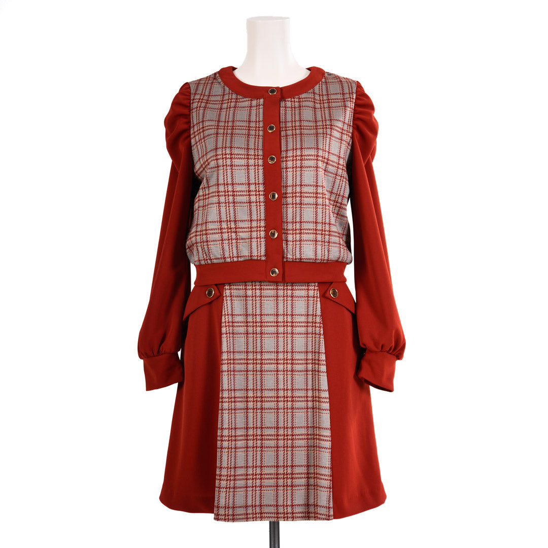 A/W Gloss Check Skirt Dear Princess