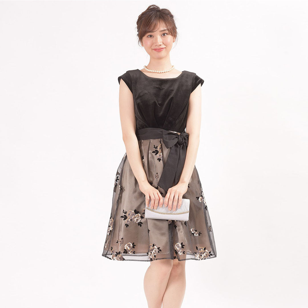 Flocky Print Premium Velor Occasion Dress Dear Princess