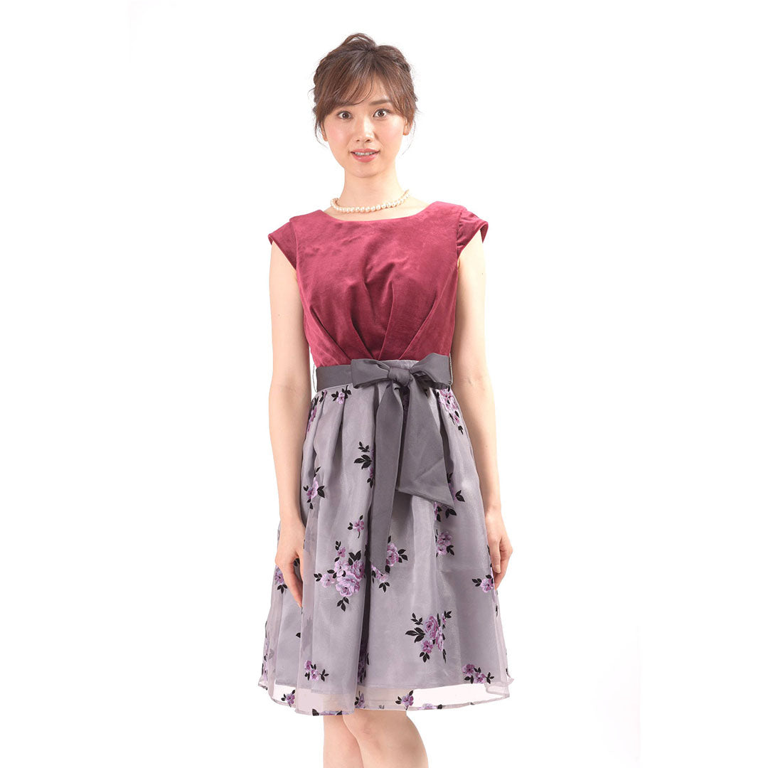 Flocky Print Premium Velor Occasion Dress Dear Princess