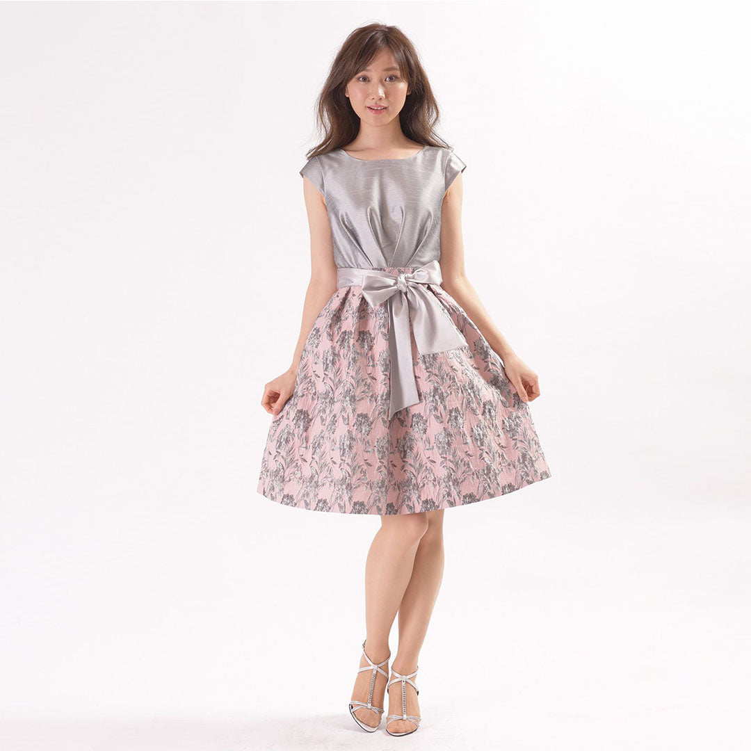 Poko Poko Jacquard Light Shantung Occasion Dress Dear Princess