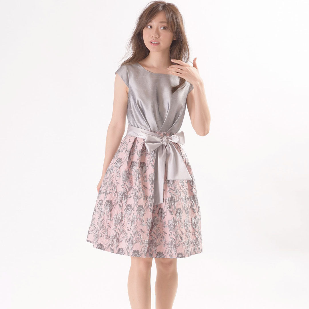 Poko Poko Jacquard Light Shantung Occasion Dress Dear Princess