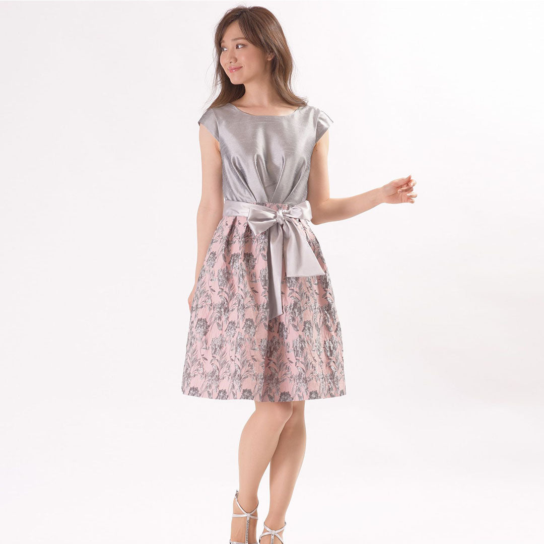 Poko Poko Jacquard Light Shantung Occasion Dress Dear Princess