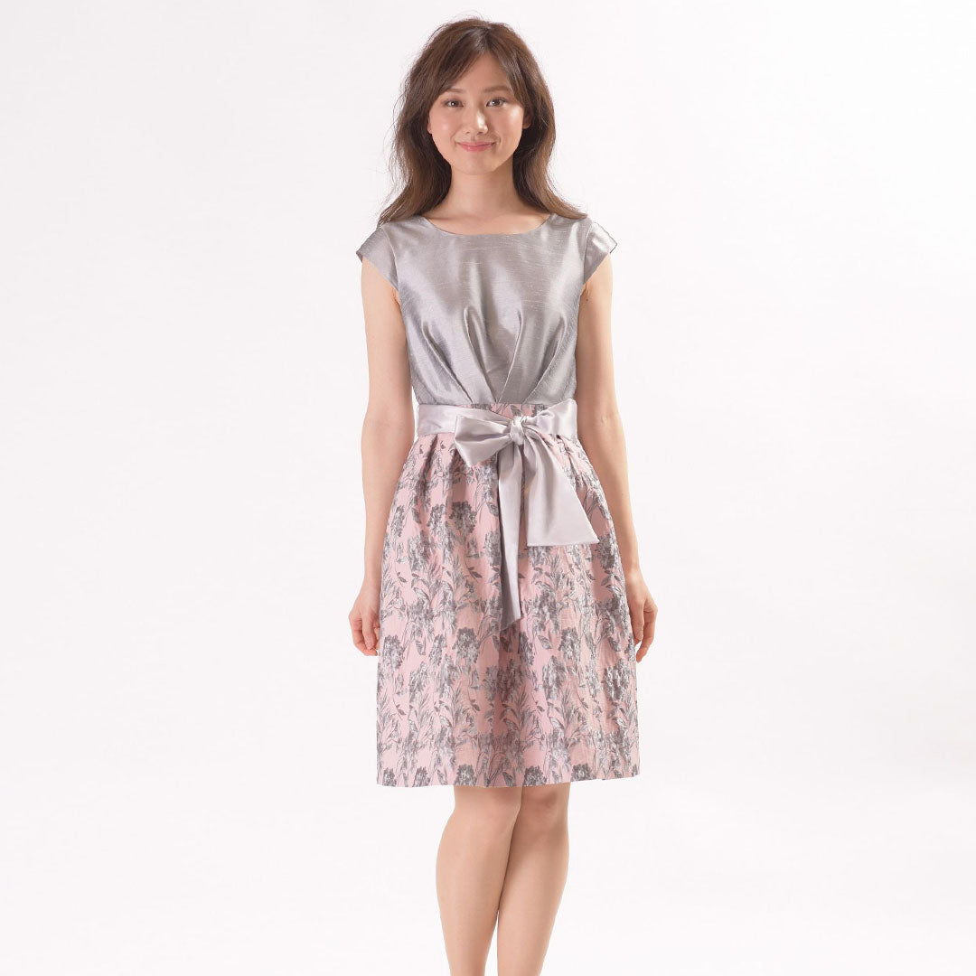 Poko Poko Jacquard Light Shantung Occasion Dress Dear Princess