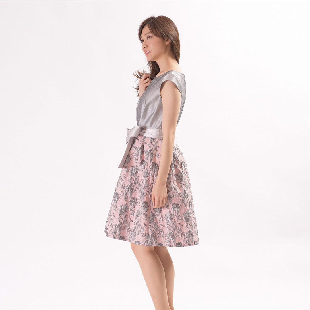 Poko Poko Jacquard Light Shantung Occasion Dress Dear Princess